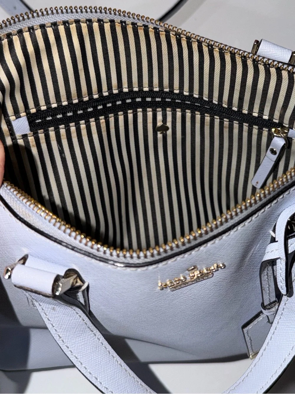 kate spade Light Blue Satchel with Detachable Strap